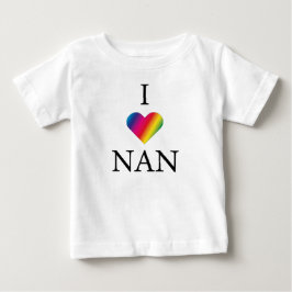 I KÄRLEK NAN RAINBOW HEART Baby T-Shirt