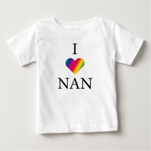 I KÄRLEK NAN RAINBOW HEART Baby T-Shirt