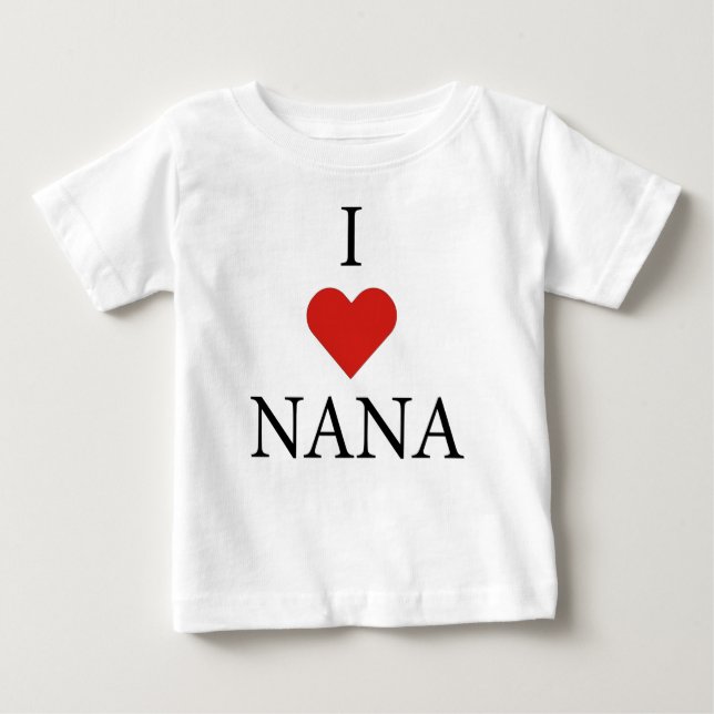 I KÄRLEK NANA Baby T-Shirt  (Framsida)