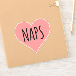 I Kärlek Naps - Naps Heart Klistermärken