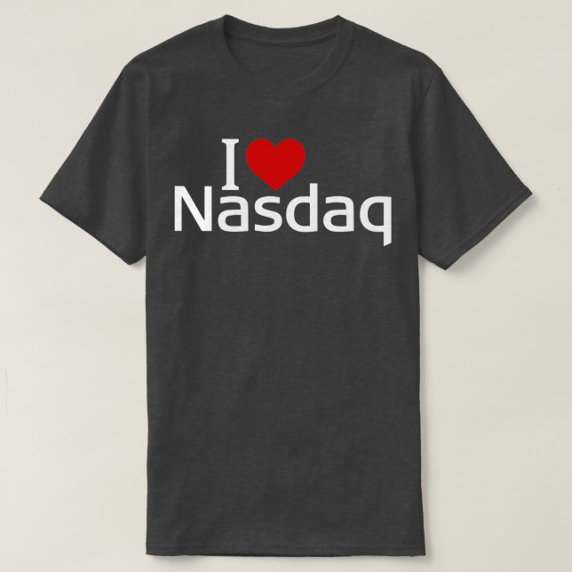 I kärlek Nasdaq T Shirt (Design framsida)