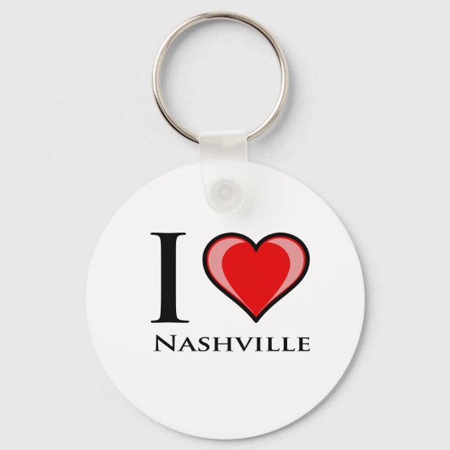I Kärlek Nashville Nyckelring (Framsida)