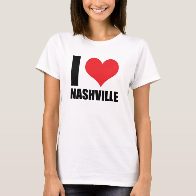 I kärlek Nashville T Shirt (Framsida)