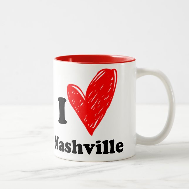 I kärlek Nashville Två-Tonad Mugg (Höger)