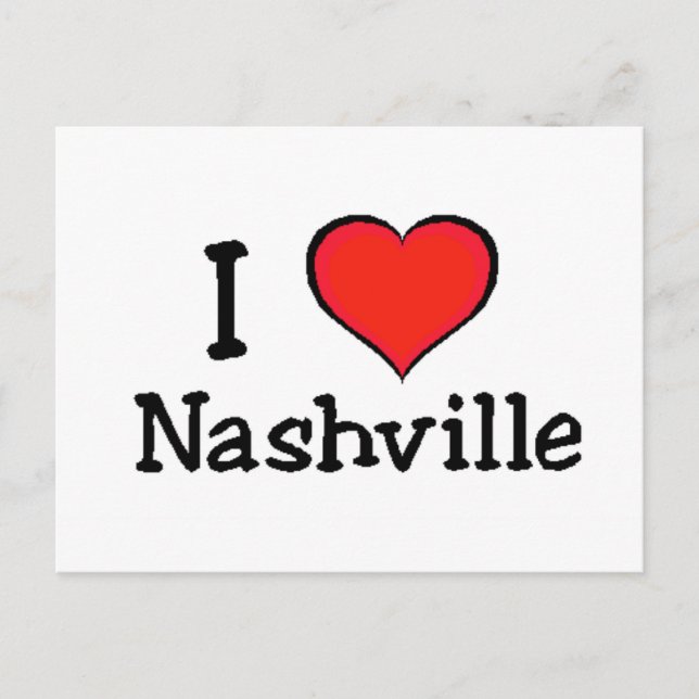 I Kärlek Nashville Vykort (Framsida)