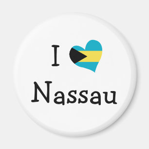 I Kärlek Nassau Magnet