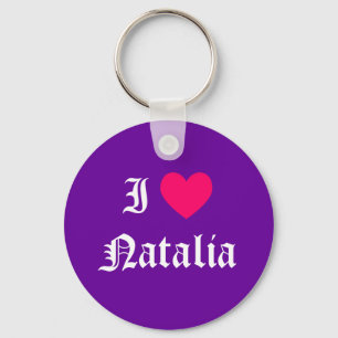 I Kärlek Natalia Nyckelring