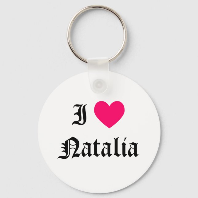 I Kärlek Natalia Nyckelring (Framsida)