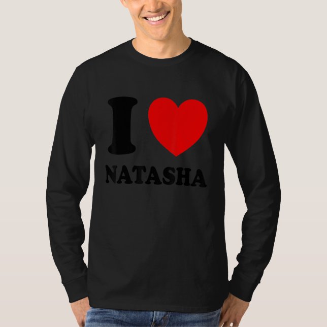 I Kärlek Natasha T Shirt (Framsida)