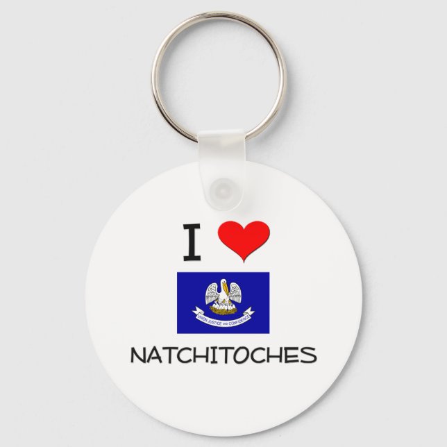 I Kärlek NATCHITOCHES Louisiana Nyckelring (Framsida)