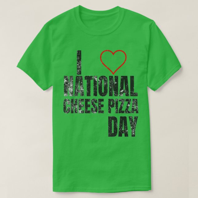 I Kärlek, nationalostdag i Pizza T Shirt (Design framsida)