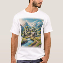 I Kärlek Natur - för Äventyr Älskare, utomhus T Shirt