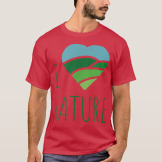 I Kärlek Natur T Cute Nature Älskare Gift T Shirt