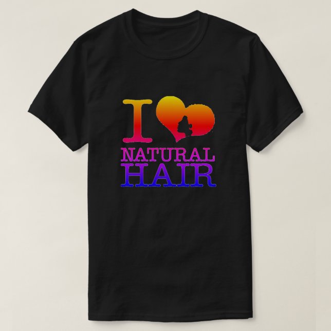 I Kärlek Natural Hair T-Shirt (Design framsida)