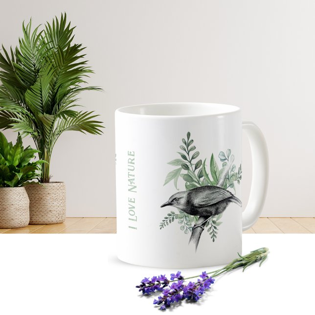 I Kärlek naturkaffe Mugg (Skapare uppladdad)