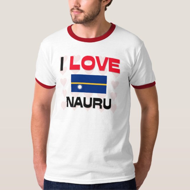 I Kärlek Nauru Tee Shirt (Framsida)