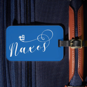 I Kärlek Naxos, Grekiska Flagga Bagagebricka
