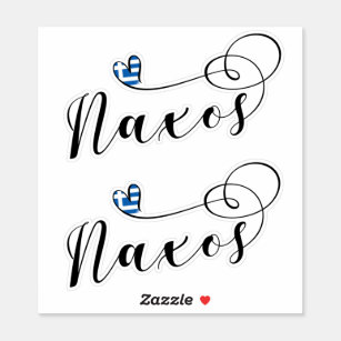I Kärlek Naxos, Grekiska Flagga Klistermärken