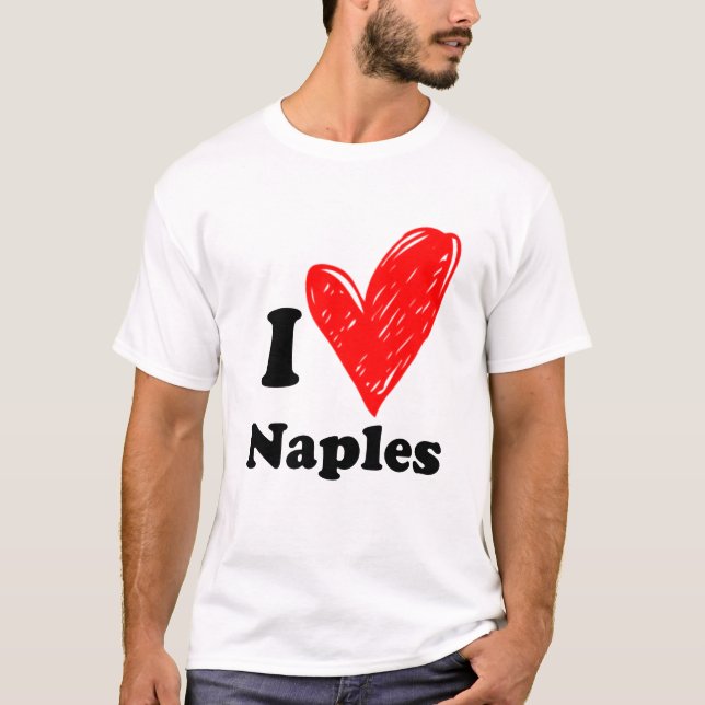 I kärlek Neapel T-Shirt (Framsida)