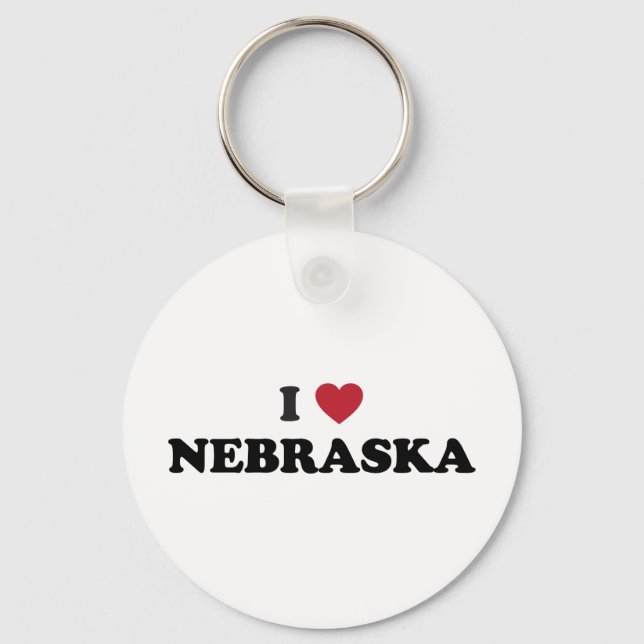 I Kärlek Nebraska Nyckelring (Framsida)
