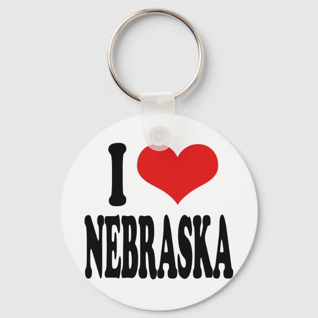 I Kärlek Nebraska Nyckelring (Framsida)