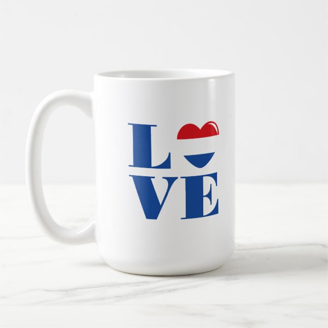 I kärlek Nederländerna Kaffemugg (Vänster)