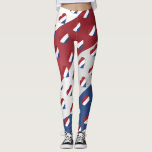 I Kärlek Nederländerna, Nederländska Flagga Färg F Leggings