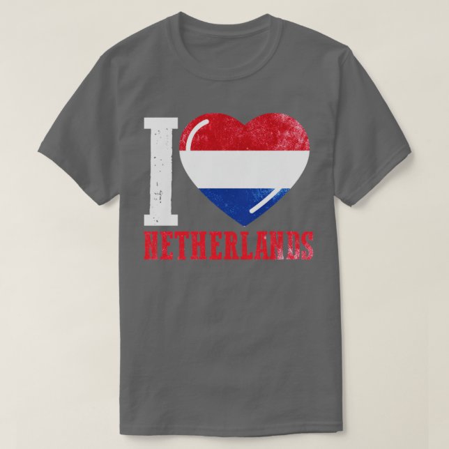 I kärlek Nederländerna T Shirt (Design framsida)