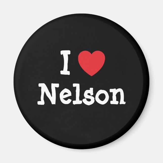 I kärlek Nelson anpassningsbar personlig Magnet (Framsidan)