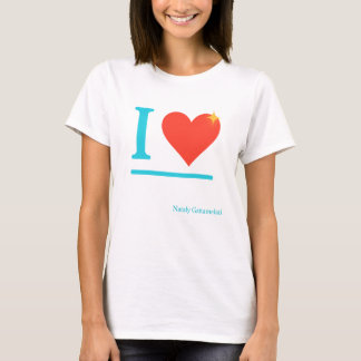 I Kärlek Neon Heart Design - Lustigt fet Minimal A T Shirt