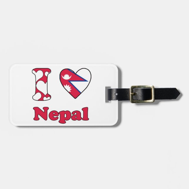 I kärlek Nepal Bagagebricka (Horisontell Framsida)