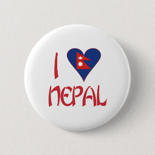 I Kärlek Nepal Knapp
