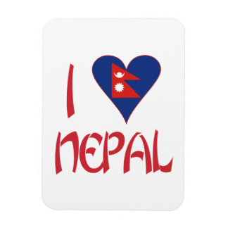 I Kärlek Nepal Magnet
