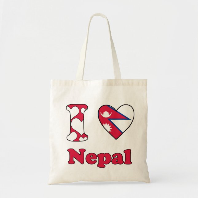 I kärlek Nepal Tygkasse (Framsidan)