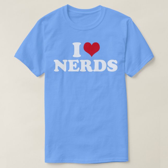 I Kärlek Nerds Nerd1 T Shirt (Design framsida)