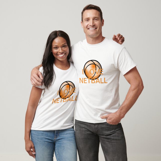 I Kärlek Netball Shirt Tee Shirt (Unisex)