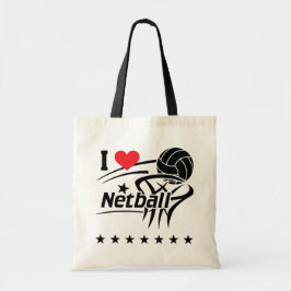 I Kärlek Netball Tote Bag Tygkasse