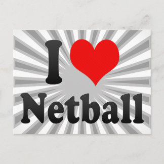I kärlek Netball Vykort