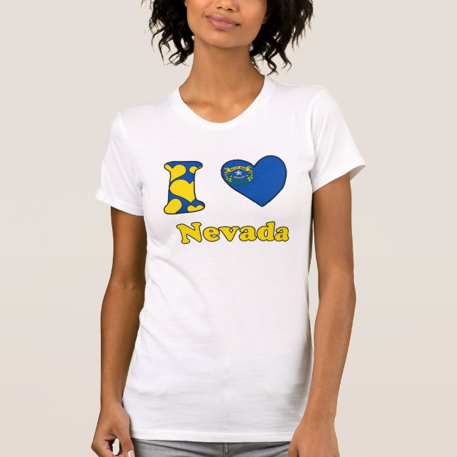 I kärlek Nevada Tee Shirt (Framsida)
