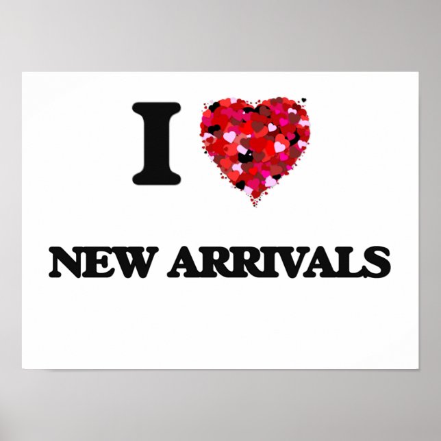 I Kärlek New Arrivals Poster (Framsidan)