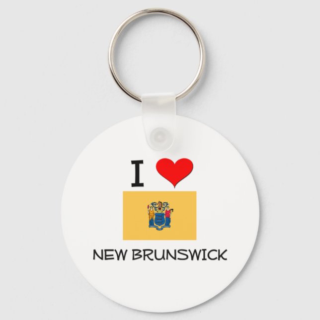 I Kärlek New Brunswick New jersey Nyckelring (Framsida)