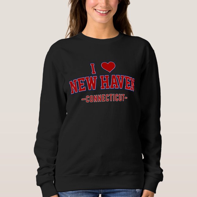I Kärlek New Haven Connecticut T Shirt (Framsida)