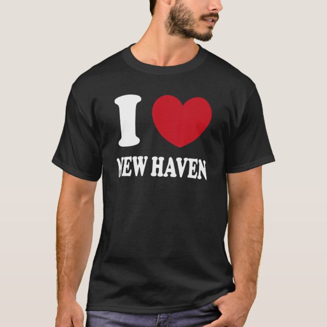 I Kärlek New Haven T Shirt (Framsida)