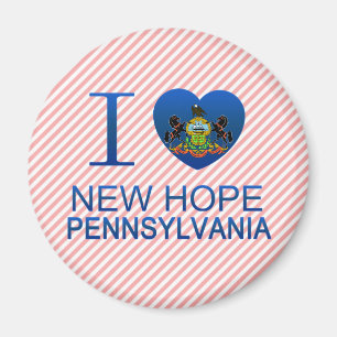 I Kärlek New Hope, PA Magnet