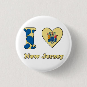 I KÄRLEK NEW JERSEY KNAPP