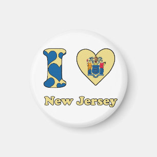 I KÄRLEK NEW JERSEY MAGNET