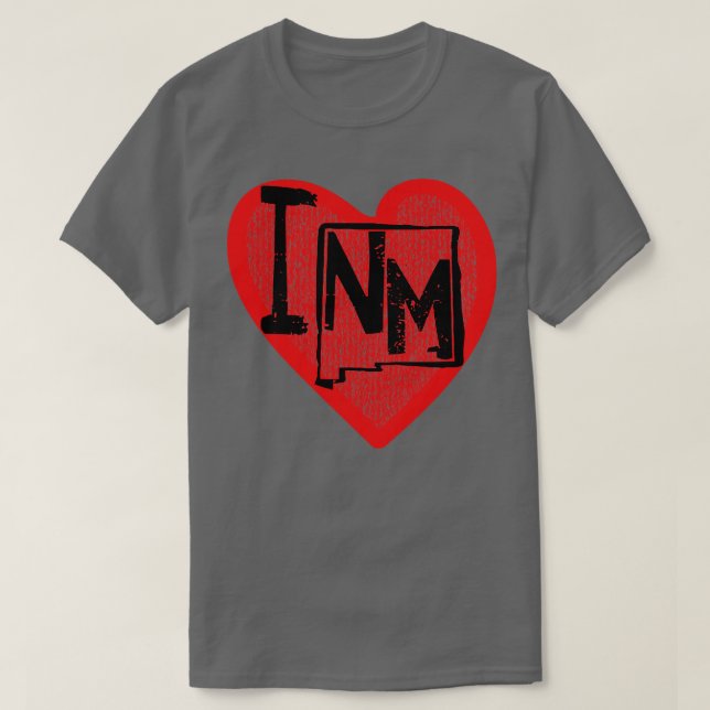 I Kärlek New mexico I Heart New mexico T Shirt (Design framsida)