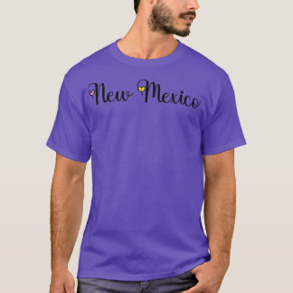 I Kärlek New mexico New mexico skript med hjärtsäc T Shirt