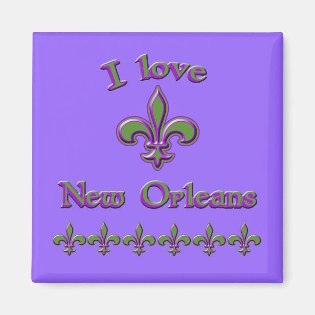I Kärlek New Orleans T shirts, Mugg, Buttons Magnet (Framsidan)