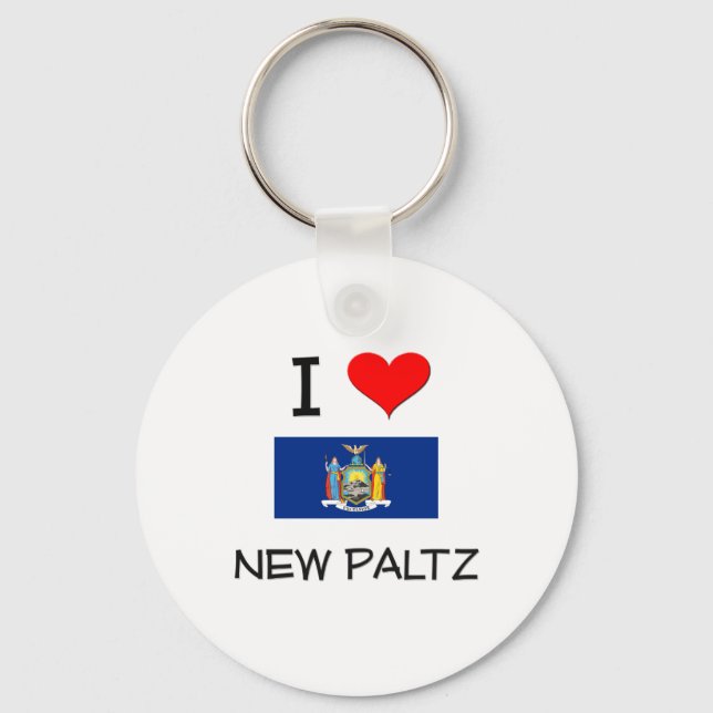 I Kärlek New Paltz New York Nyckelring (Framsida)